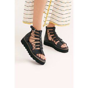 Free People moses elastic zip back sandals